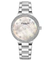 Stuhrling Womens Silver Tone Stainless Steel Bracelet Watch 3907 1 In White