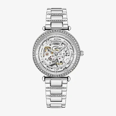 Stuhrling Womens Automatic Rose Goldtone Stainless Steel Bracelet Watch 4023 1 In Silver