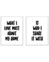 Stupell 2pc Sharing Home Together Typography Set