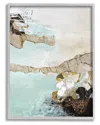Stupell Abstract Beach Shoreline Scenery Framed Giclee Wall Art By Design Fabrikken