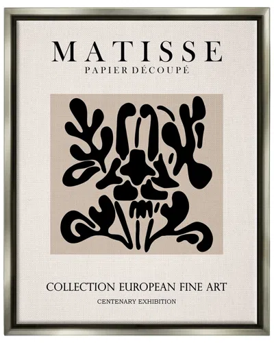 Stupell Abstract Contemporary Black Floral Design Matisse Typography By Ros Ruseva Wall Art In Multi