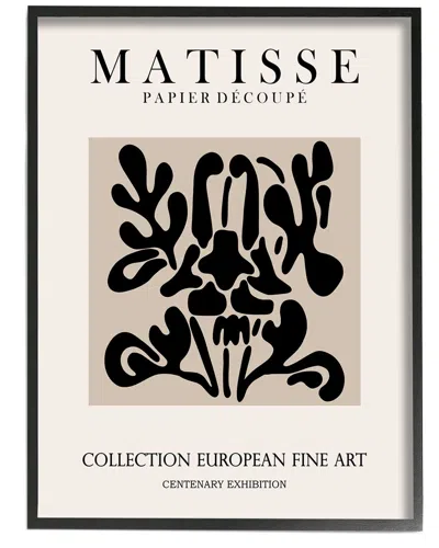 Stupell Abstract Contemporary Black Floral Design Matisse Typography By Ros Ruseva Wall Art