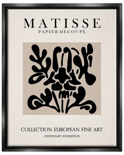 Stupell Abstract Contemporary Black Floral Design Matisse Typography By Ros Ruseva Wall Art In Neutral
