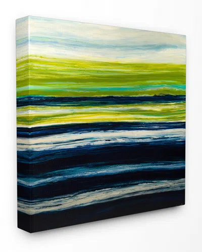 Stupell Acrylic Resin Grass Field Lake Pond Abstract By Barbara Bilotta Canvas Art In Multi