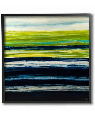 Stupell Acrylic Resin Grass Field Lake Pond Abstract By Barbara Bilotta Framed Art