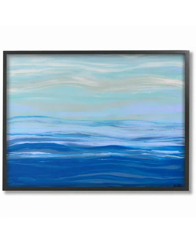 Stupell Acrylic Resin Morning Ocean Gentle Abstract By Barbara Bilotta Framed Art