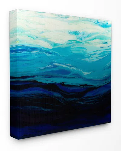 Stupell Acrylic Resin Sea Ocean Waves Cresting Abstract By Barbara Bilotta Canvas Art In Multi