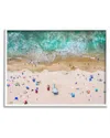Stupell Aerial Summer Beach Umbrellas Framed Giclee Wall Art By Jeff Poe Photography