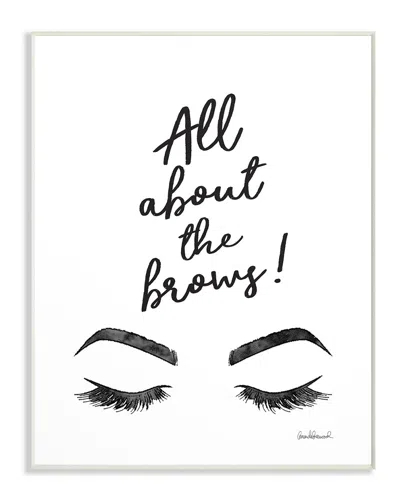 Stupell All About The Brows Ink Illustration By Amanda Greenwood