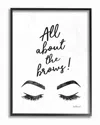 Stupell All About The Brows Ink Illustration By Amanda Greenwood Framed Art