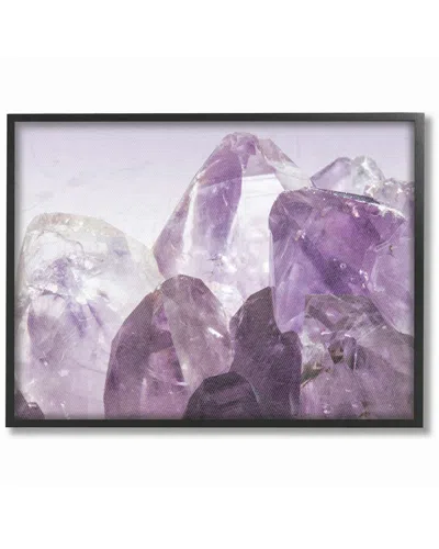 STUPELL AMETHYST CRYSTAL MOUNTAINS CLOSE UP PHOTOGRAPH II BY DAPHNE POLSELLI FRAMED ART