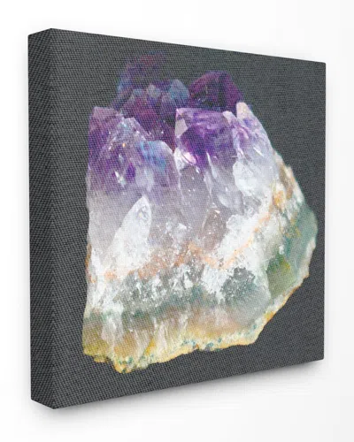 Stupell Amethyst On Subtle Grey Linen Canvas Photograph By Daphne Polselli Canvas Art In Multi