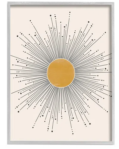 STUPELL ART DECO SUMMER SUN GEOMETRIC LINE BURSTS BY JJ DESIGN HOUSE LLC WALL ART