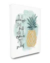 Stupell Be A Pineapple Illustration Typography Canvas Art