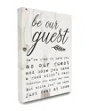Stupell Be Our Guest Poem Cursive