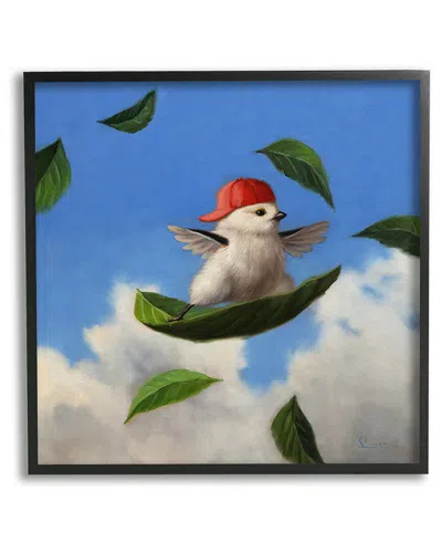 Stupell Bird Leaf Surfing Windy Sky Framed Giclee Wall Art By Lucia Heffernan