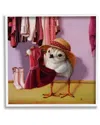 Stupell Bird Pink Dressing Room Clothes Framed Giclee Wall Art By Lucia Heffernan