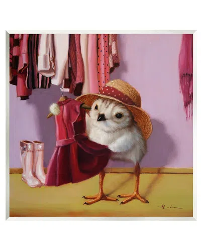 Stupell Bird Pink Dressing Room Clothes Wall Plaque Wall Art By Lucia Heffernan In Multi