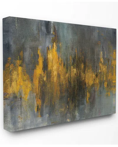 Stupell Black And Gold Abstract Fire By Danhui Nai Canvas Art In Multi