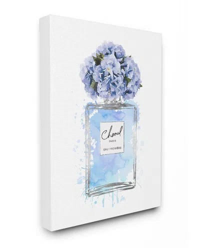 Stupell Blue Flowers Perfume Bottle Watercolor