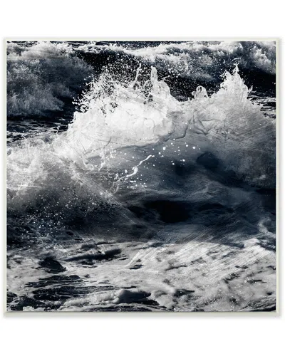 Stupell Blue Ocean Waves Distressed Surface By Marcus Prime