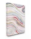 Stupell Blue Pink Red Green Watercolor Marbling Abstract