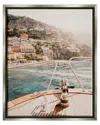 Stupell Boating Coastal Seaside Town Buildings Framed Floater Canvas Wall Art By Krista Broadway