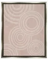 Stupell Boho Circles Beige Pattern Framed Floater Canvas Wall Art By Jj Design House Llc