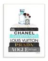 Stupell Book Stack Perfume Brushes Glam Fashion Watercolor By Amanda Greenwood
