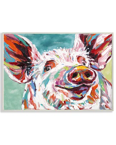 Stupell Brightly Painted Pig By Carolee Vitaletti