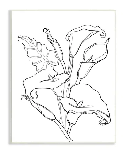 Stupell Hands Intertwined Romantic Gesture Minimal Linework Wall Art Print In White