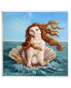 Stupell Cat In Ocean Seashell Wall Plaque Wall Art By Lucia Heffernan