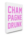 Stupell Champagne Drunk Varsity Lettering Canvas Wall Art By Lulusimonstudio