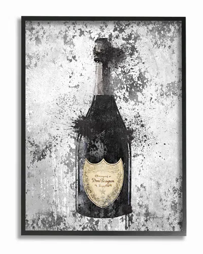 Stupell Champagne Grey Gold Ink Illustration By Amanda Greenwood Framed Art