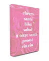 Stupell Cheers In Different Languages Canvas Wall Art By Lulusimonstudio