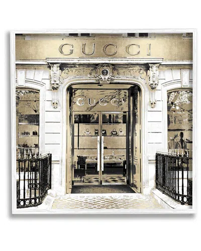 Stupell City Fashion Brand Shop Architecture Framed Giclee Wall Art By Madeline Blake