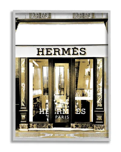 Stupell Classic Fashion Storefront Glam European Architect Wall Art In Silver