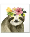 Stupell Coachella Ready Sloth In Flower Crown By Grace Popp