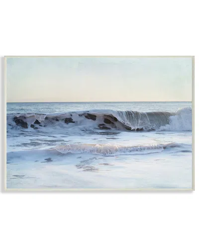Stupell Coastal Evening Beach Cresting Wave Photograph By Elizabeth Erquhart