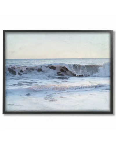 Stupell Coastal Evening Beach Cresting Wave Photograph By Elizabeth Erquhart Framed Art