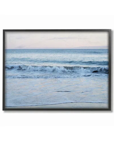 Stupell Coastal Evening Beach Waves Photograph By Elizabeth Erquhart Framed Art