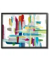 Stupell Colorful Cross Hatch Abstraction Framed Art