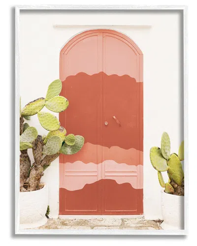 Stupell Contemporary Desert Doorway Cactus Framed Giclee Wall Art By Leah Straatsma