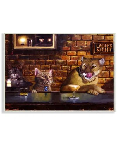 Stupell Cougar At The Bar Ladies Night Animal Humor Wall Art