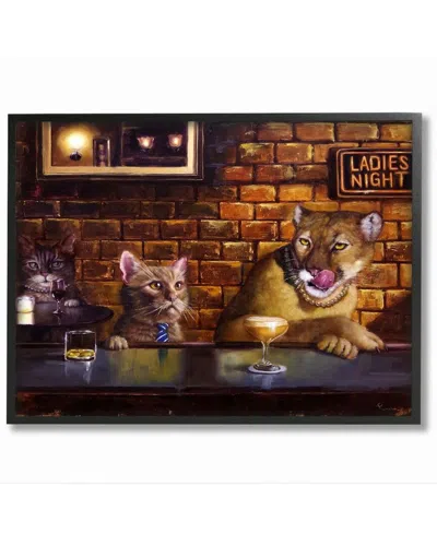 Stupell Cougar At The Bar Ladies Night Animal Humor Wall Art