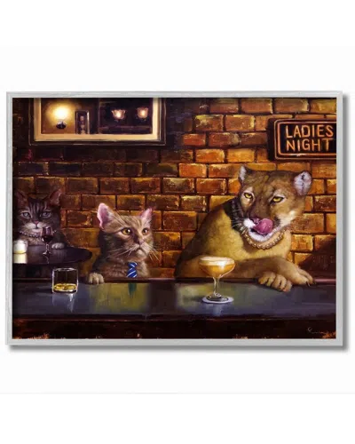 Stupell Cougar At The Bar Ladies Night Animal Humor Wall Art