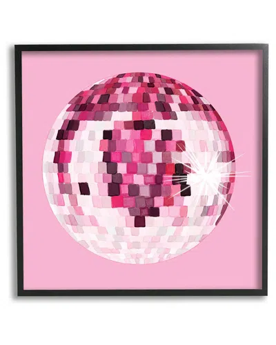 Stupell Dazzling Pink Disco Ball Framed Giclee Wall Art By Hey Bre Creative Studio