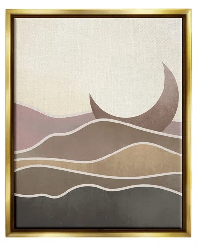 Stupell Desert Moon Sand Dunes Scenery Framed Floater Canvas Wall Art By Lil' Rue