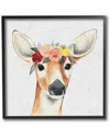 Stupell Doe Eyed Deer In Flower Crown By Grace Popp Framed Art