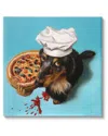 Stupell Dog Chef Pizza Bite Portrait Canvas Wall Art By Lucia Heffernan